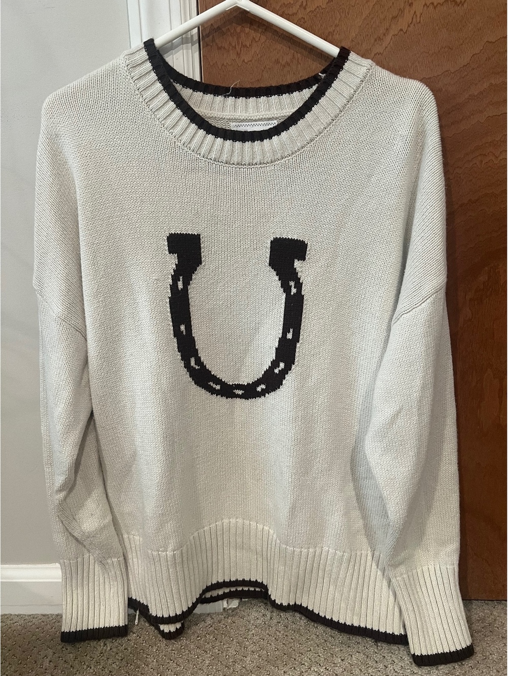 Boutique Horseshoe Knit Sweater